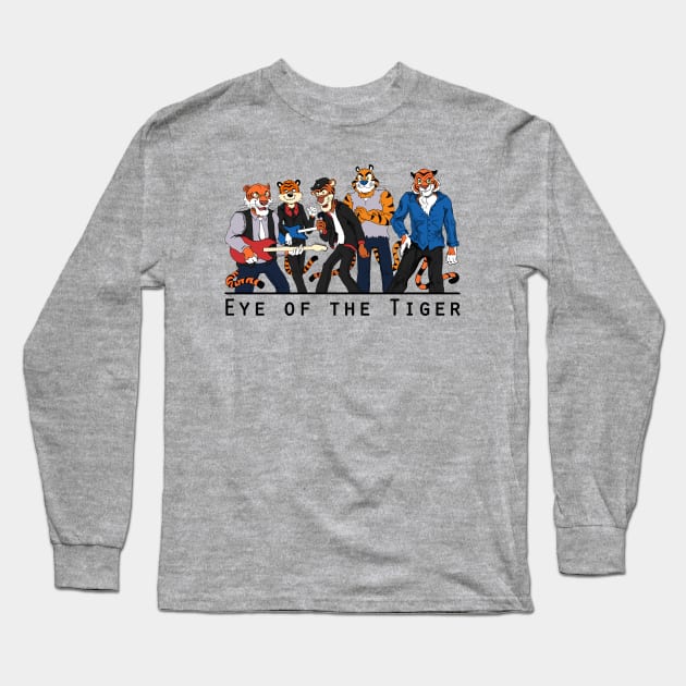 Eye of the Tiger Long Sleeve T-Shirt by joshthecartoonguy